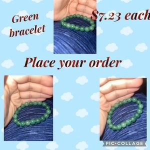 Turquoise &pine bracelet quartz